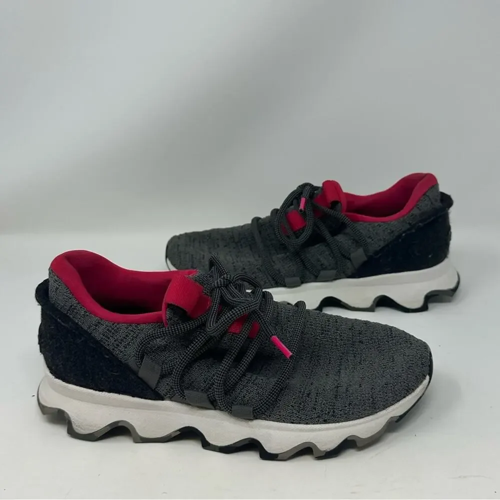 SOREL Kinetic Lace Sneaker Size 7 Grey Quarry Shoes Athletic Gym Hiking